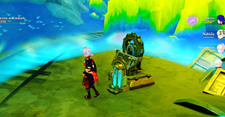 Genshin Impact Eye for an Eye Walkthrough - Acquire the energy storage device and unlock the research terminal ahead