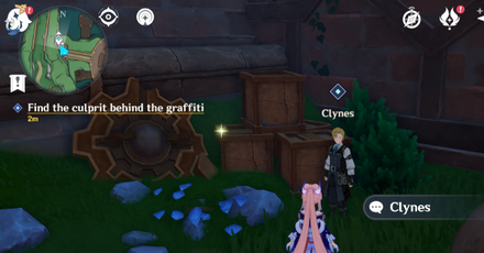 Genshin - Scenes from Life in Meropide Every Debt Has a Creditor - Find the culprit behind the graffiti