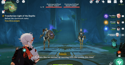 Genshin Impact - Treacherous Light of the Depths - Defeat Lothair and Claire