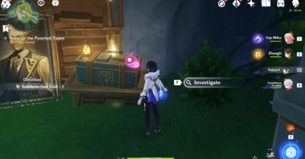 Genshin Impact - Treacherous Light of the Depths - Recover the First Punched Tape