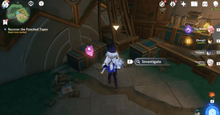 Genshin Impact - Treacherous Light of the Depths - Recover the Third Punched Tape