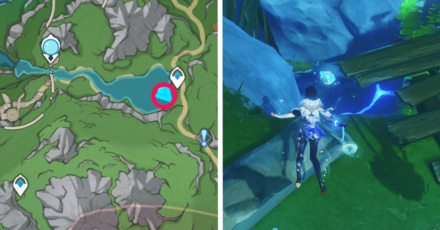 Genshin Impact - Treacherous Light of the Depths - Map Location