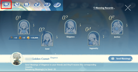 Genshin - Dream of Roving Stars - Send Blessings