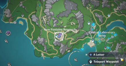Genshin Impact - A Letter Quest Location