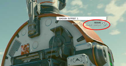 Starfield - Remove Outpost Beacon