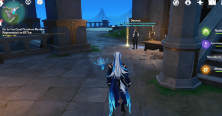 Genshin Impact - A Letter Quest - Go to the Qualification Review Representative Office and Talk to Desnos