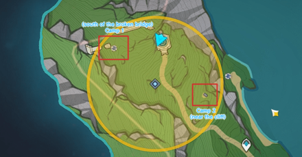 Genshin - How to Look for Clues in the Nearby Camp