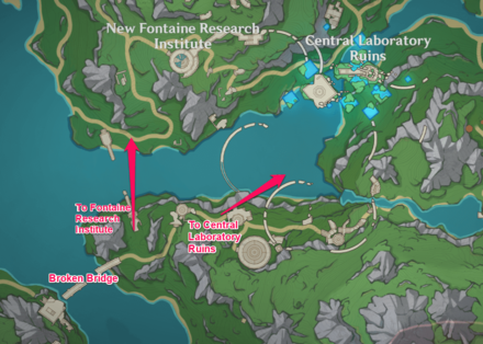 Genshin Impact - Fontaine Research Institute - Head Northeast From Court of Fontaine