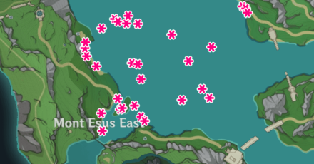 Genshin - Lumitoile Best Locations Mont Esus East