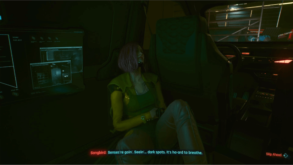 Cyberpunk 2077 -  Songbird in the van