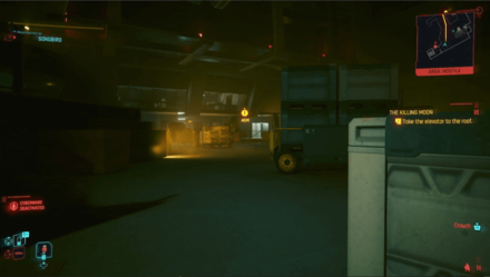 Cyberpunk 2077 -  Reach the Rooftop through the construction site