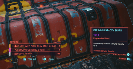 Cyberpunk 2077 Phantom Liberty - Carrying Capacity Shard from Airdrops