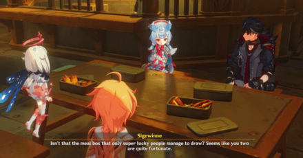 Genshin Impact - To The Stars Shining in the Depths - Have Dinner with Sigewinne and Wriothesley