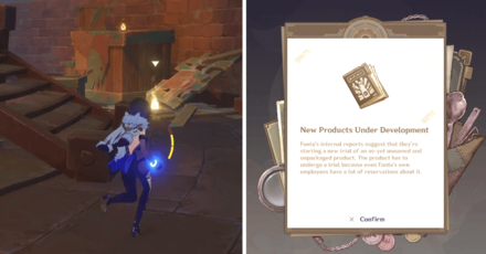 Genshin Impact - To The Stars Shining in the Depths - Examine the Papers