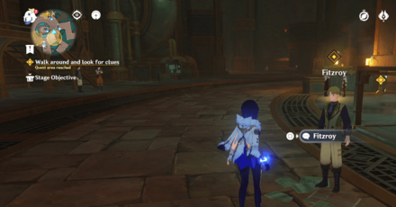 Genshin Impact - To The Stars Shining in the Depths - Talk to Fitzroy