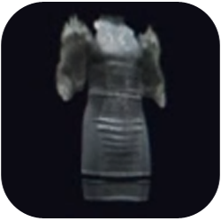 Sea Silk Appliqué Dress