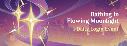 Genshin Impact - Bathing in Flowing Moonlight Daily Login Event