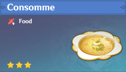 Genshin Impact - How to Get Consomme and Effects