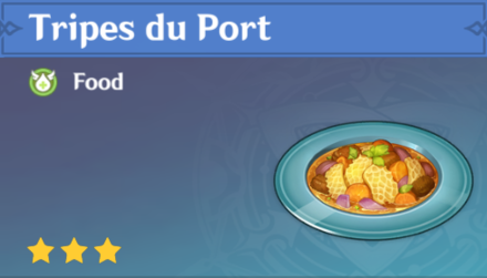 Genshin Impact - How to Get Tripes du Port and Effects