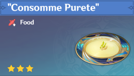 Genshin Impact - How to Get "Consomme Purete" and Effects