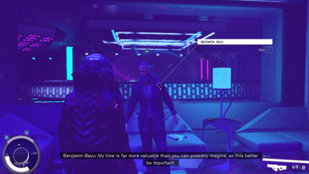 Starfield - Speak to Benjamin Bayu