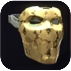Anti-Frag Ballistic Mask Plated with Hardened Gold