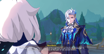 Genshin - Seven Dragon Sovereigns Lore and History - Neuvillette the Dragon Sovereign of Water