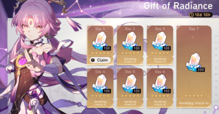 Honkai Star Rail - Version 1.3 Gift of Radiance Event Banner