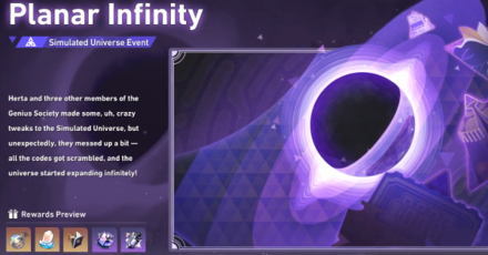 Honkai Star Rail - 1.4 Event - Planar Infinity