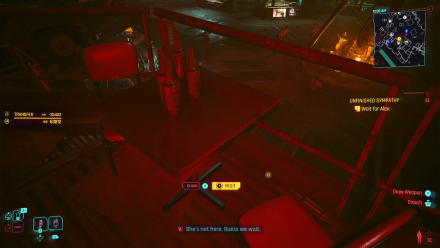 Cyberpunk 2077 - Wait for Alex at The Moth