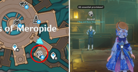 Genshin - Rag and Bone Shop Location