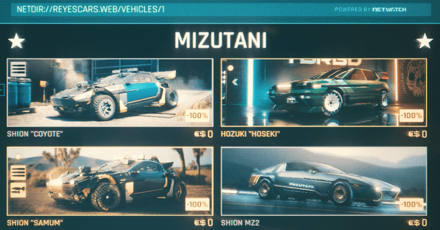 Cyberpunk 2077 Phantom Liberty - Free Vehicles