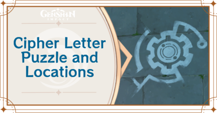 Genshin Impact - Cipher Letter Puzzle and Locations Banner