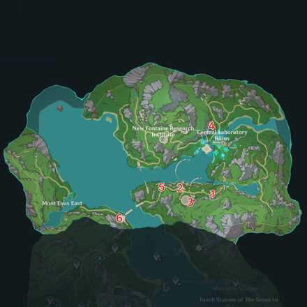 Genshin Impact - Cipher Letter Puzzles 4.1 Map Location