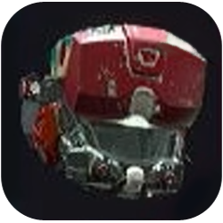 Battered Full-Face Helmet