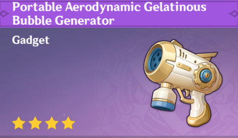 Genshin Impact - How to Get Portable Aerodynamic Gelatinous Bubble Generator and Effects