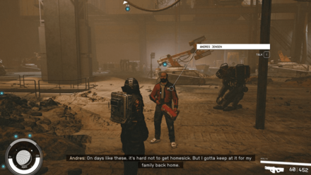 Starfield - Give Psych Form to Andres