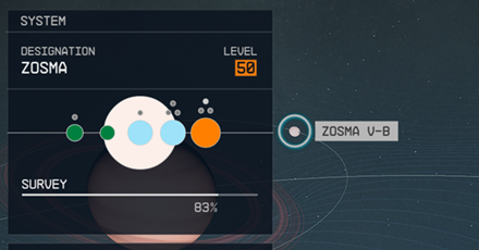 Starfield - Zosma V-b Planet Location