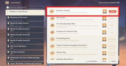Genshin Impact - How to Get the Fortress of Meropide Card Back - Consumer Society Achievement