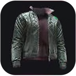 Vinyl Jacket with Stiffened Collar