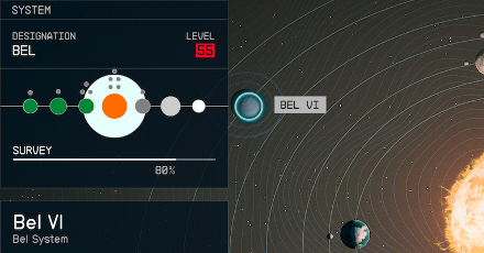Starfield - Bel VI Planet Location
