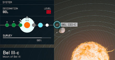 Starfield - Bel III-c Planet Location