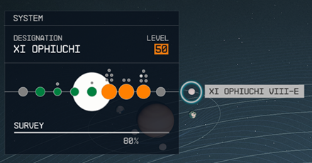 Starfield - Xi Ophiuchi VIII-e Planet Location
