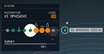 Starfield - Xi Ophiuchi VIII-b Planet Location