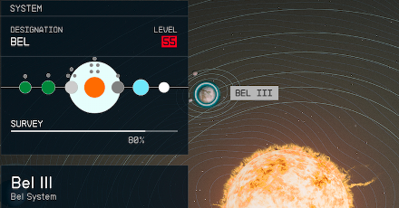 Starfield - Bel III Planet Location