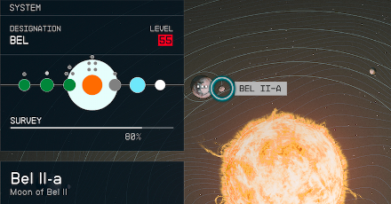 Starfield - Bel II-a Planet Location