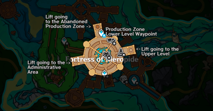 Genshin Impact Fortress of Meropide - Production Zone Lowel Level