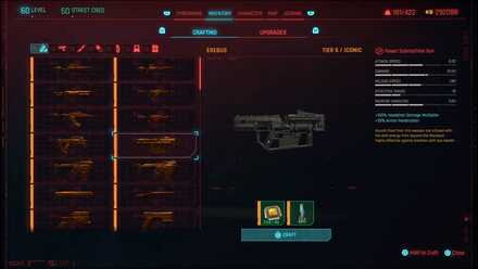 Cyberpunk - crafting Erebus