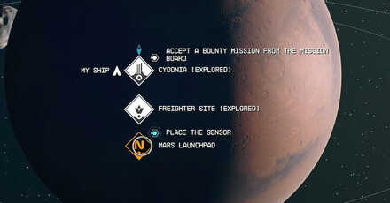 Starfield - Mars Launchpad Location