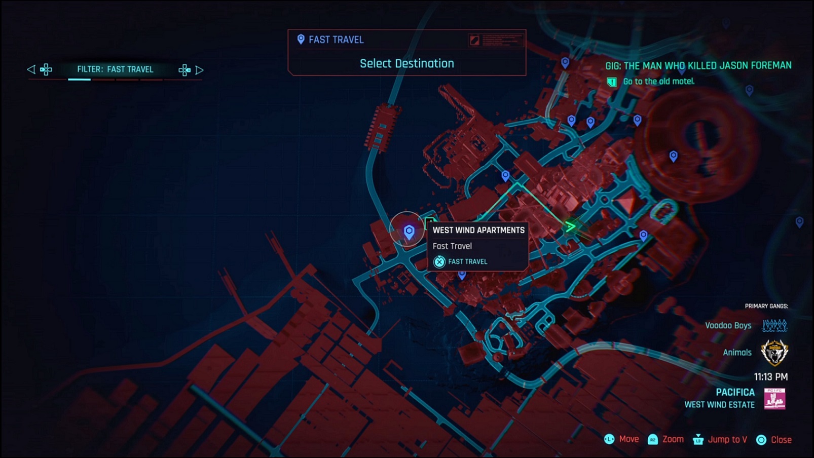 Cyberpunk - Rinder location in Pacifica